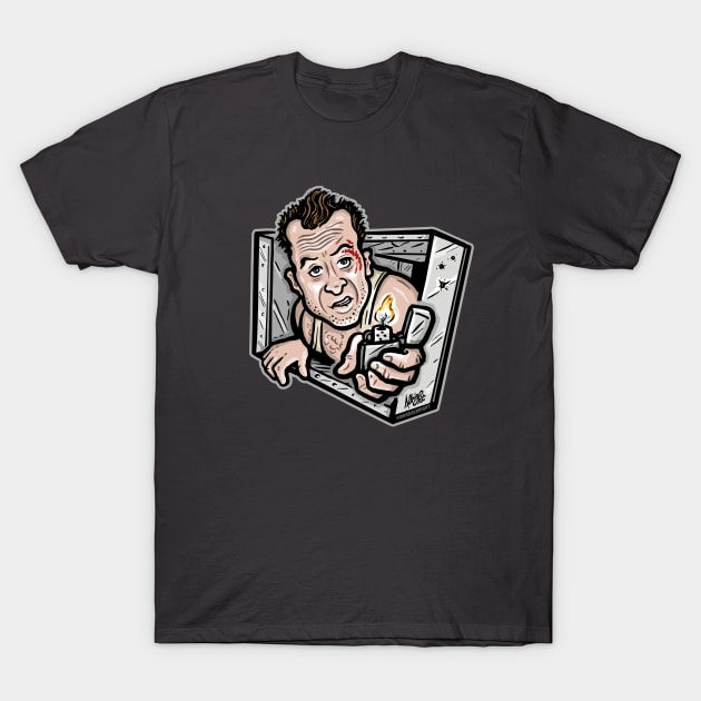 Yippee Kiy-Air Vent McClane T-Shirt by BradAlbright